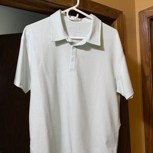 BYLT mens light blue Drop Cut Polo. Original pictures included.